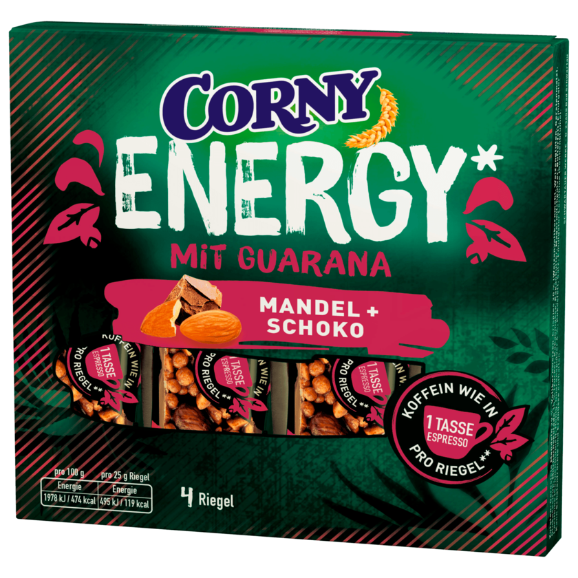 Corny Energie Mandel + Schoko 4x25g